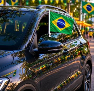 Bandeirinha do Brasil para Carro